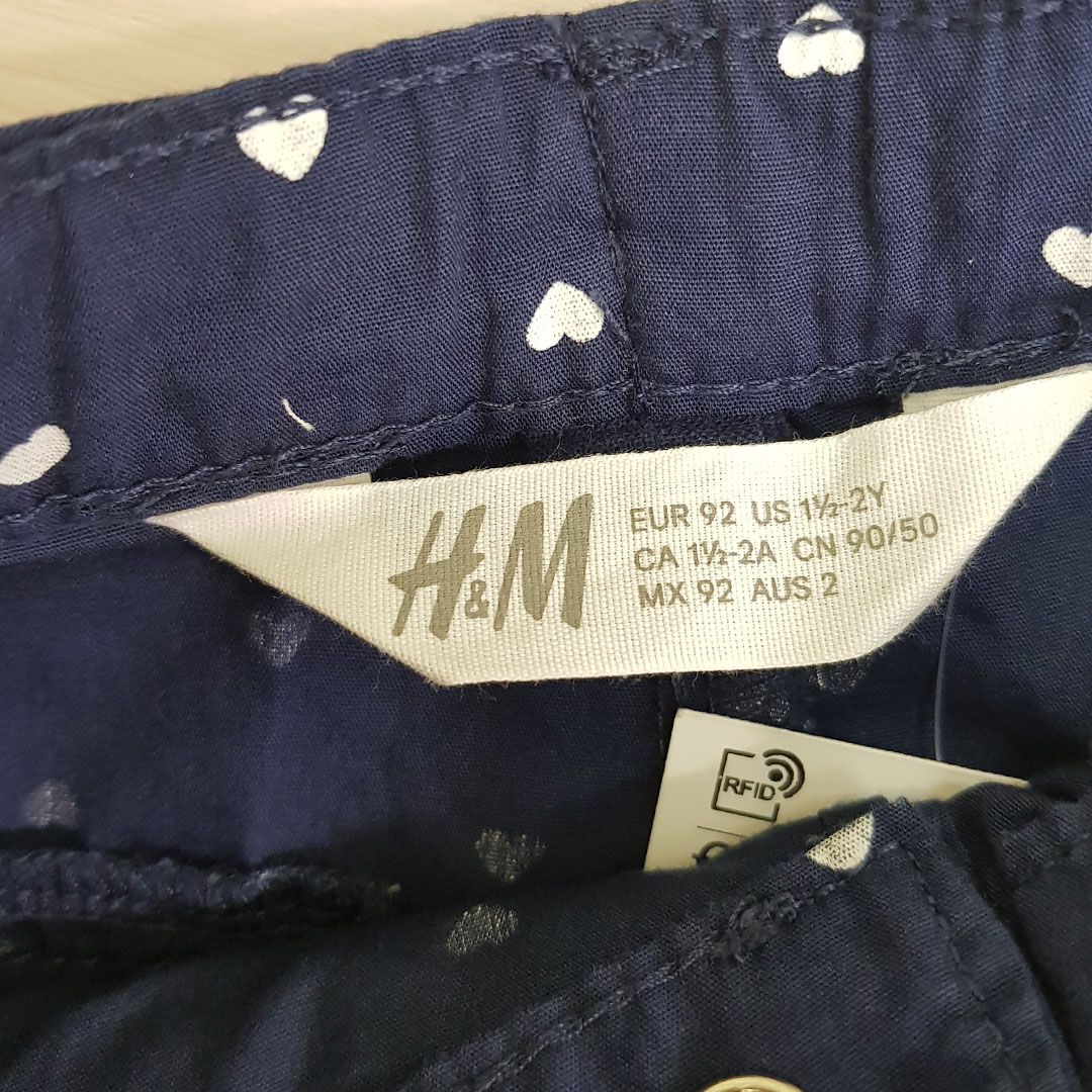 شورتک دخترانه 23978 سایز 1.5 تا 10 سال مارک H&M