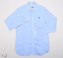 پیراهن قواره بزرگ مردانه 11859 کد 1 مارک US POLO