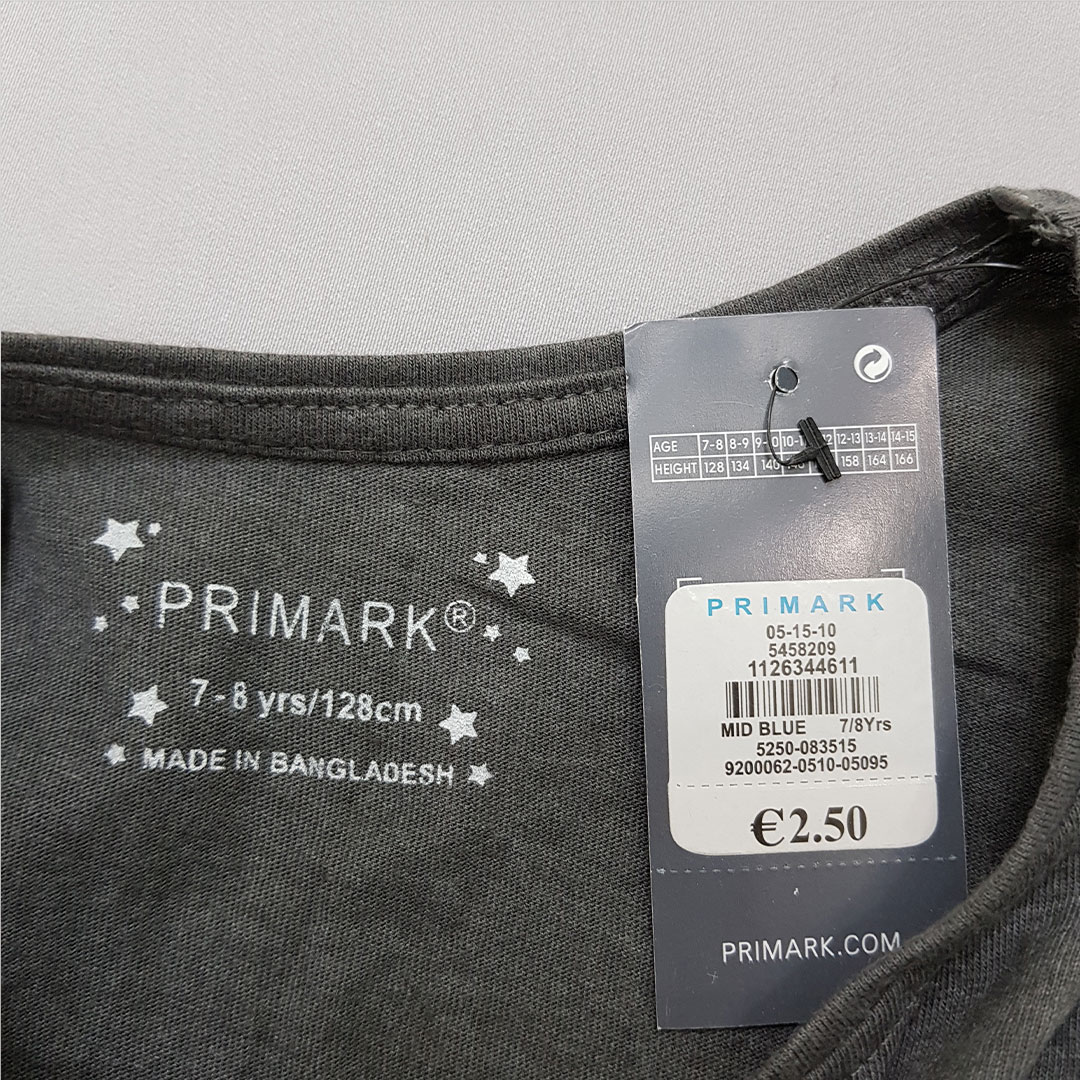 تی شرت دخترانه 28521 سایز 7 تا 15 سال مارک PRIMARK   *