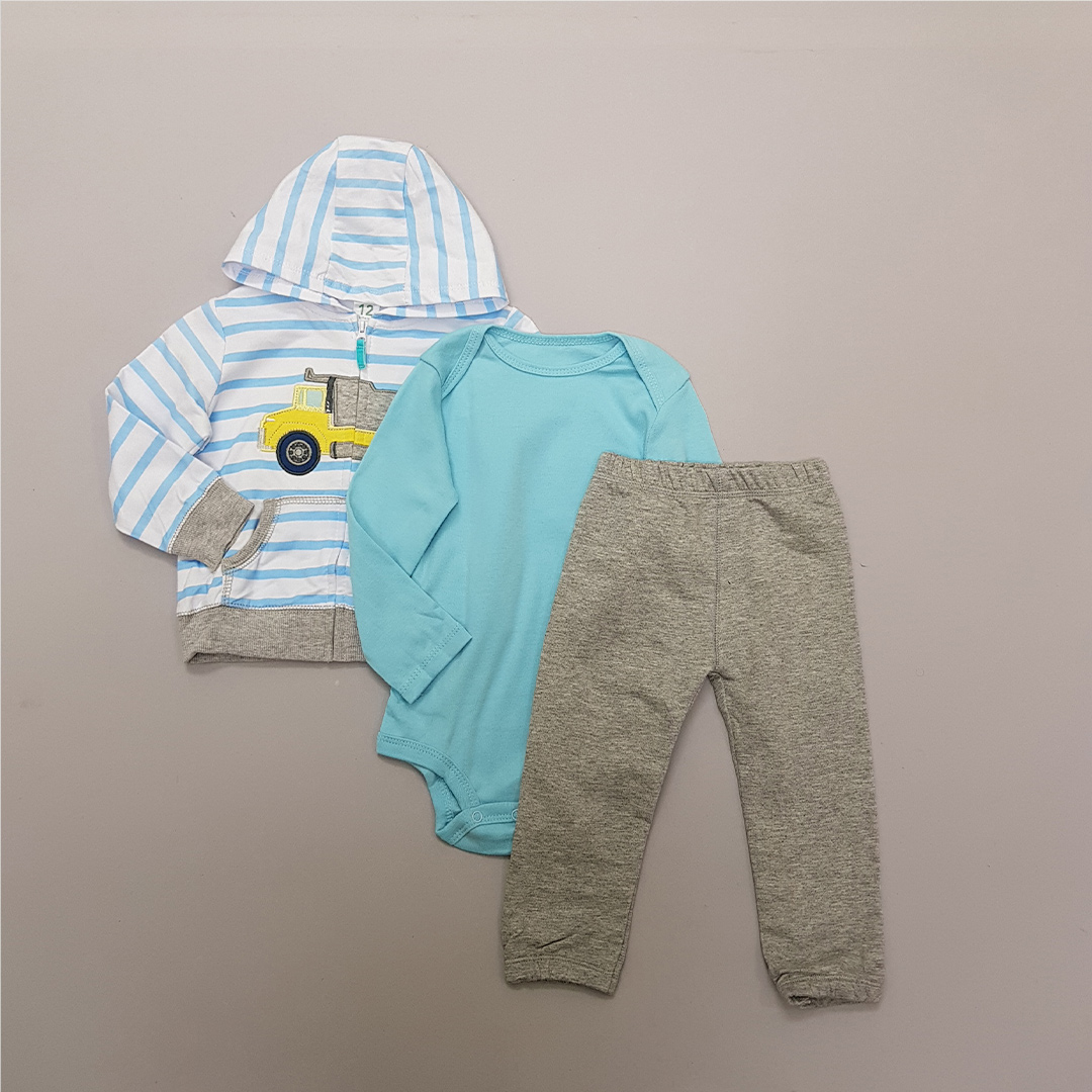 ست سه تکه پسرانه 30115 سایز 6 تا 24 ماه Carters   *