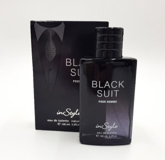 black suit cologne