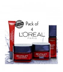 پک 4 عددی تخصصی کرم لیفت ضد چروک لورال مدل Loreal Revitalift Laser کد75413