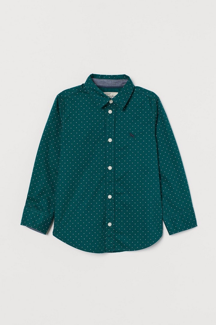 پیراهن پسرانه 35881 سایز 1.5 تا 10 سال مارک H&M