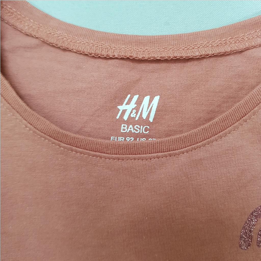 تی شرت دخترانه 35718 سایز 1.5 تا 12 سال کد 14 مارک H&M