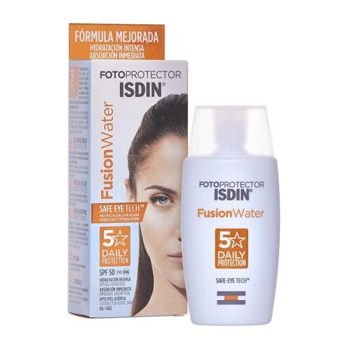 کرم ضد آفتاب فیوژن واتر ایزدین بدون رنگ SPF50  کد 75652