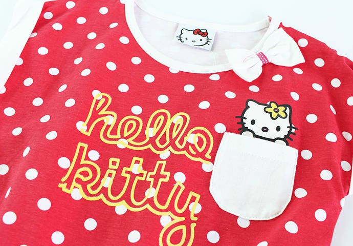 تونیک دخترانه 100278 سایز 4 تا 8 سال مارک hello kitty محصول بنگلادش