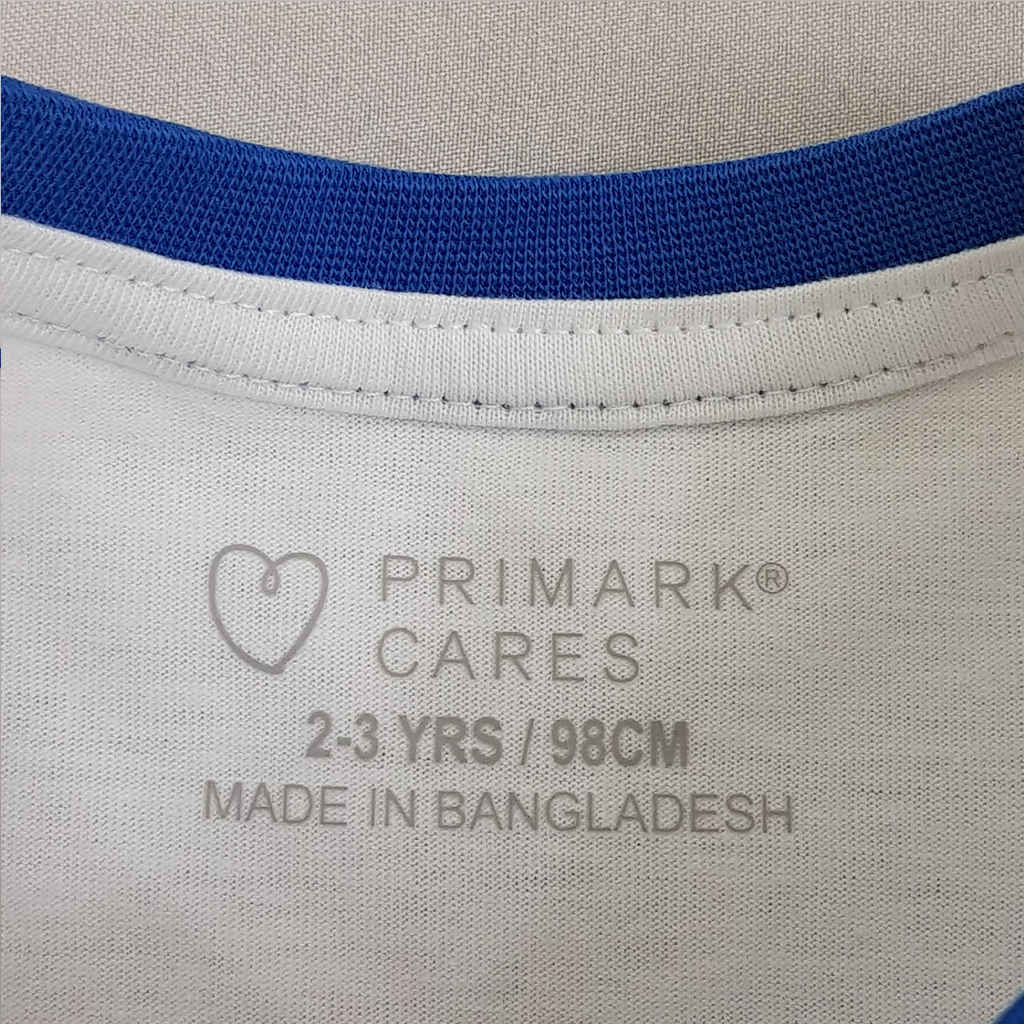 تی شرت پسرانه 23229 سایز 1.5 تا 8 سال کد 13 مارک PRIMARK