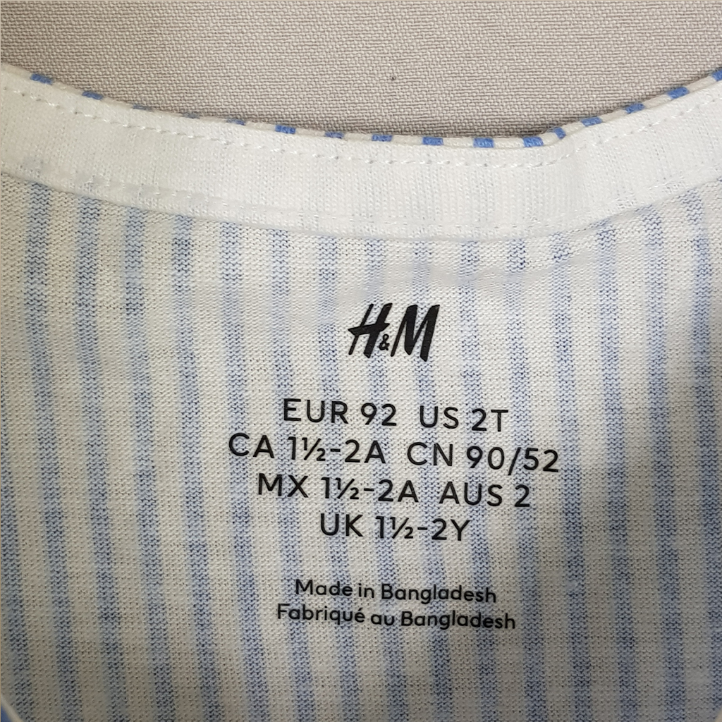 سارافون دخترانه 23445 سایز 1.5 تا 10 سال مارک H&M