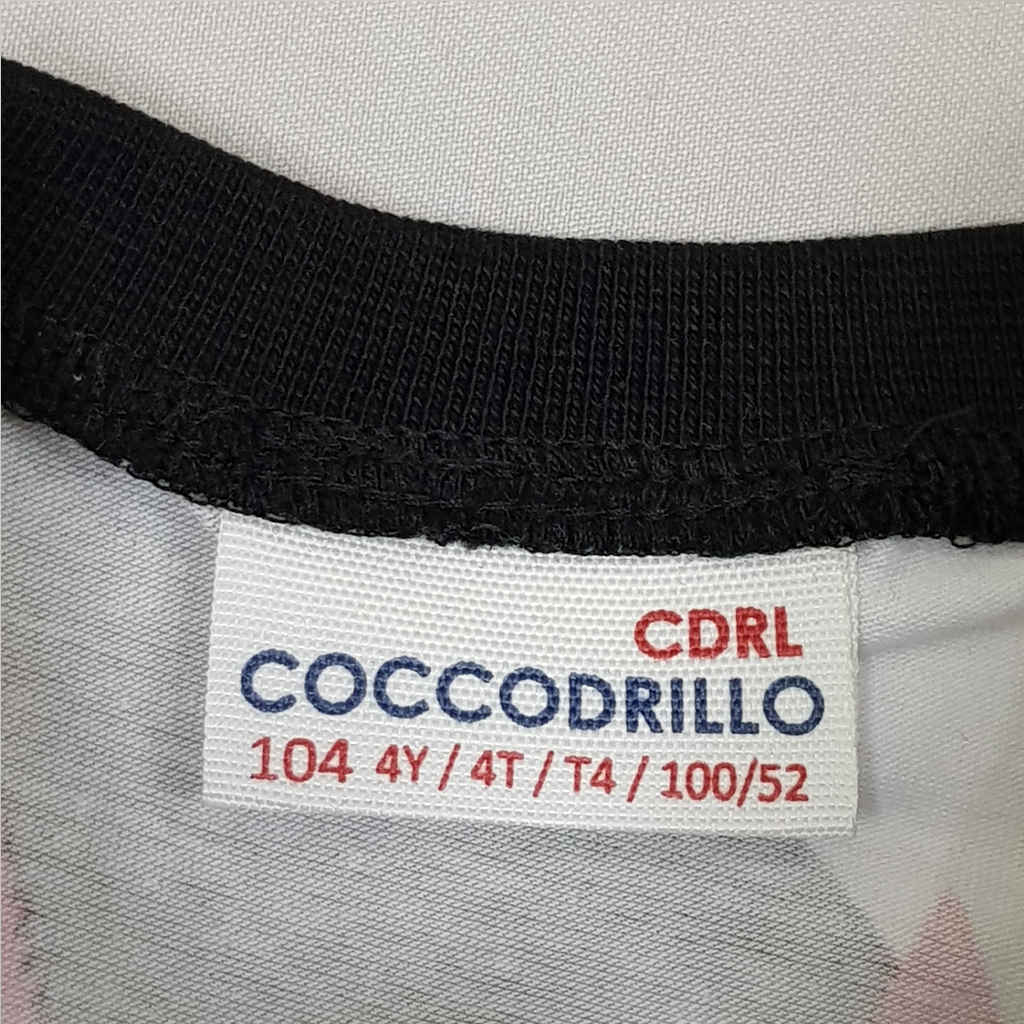 تی شرت دخترانه 24579 سایز 4 تا 7 سال کد 15 مارک CoccoDrillo   *