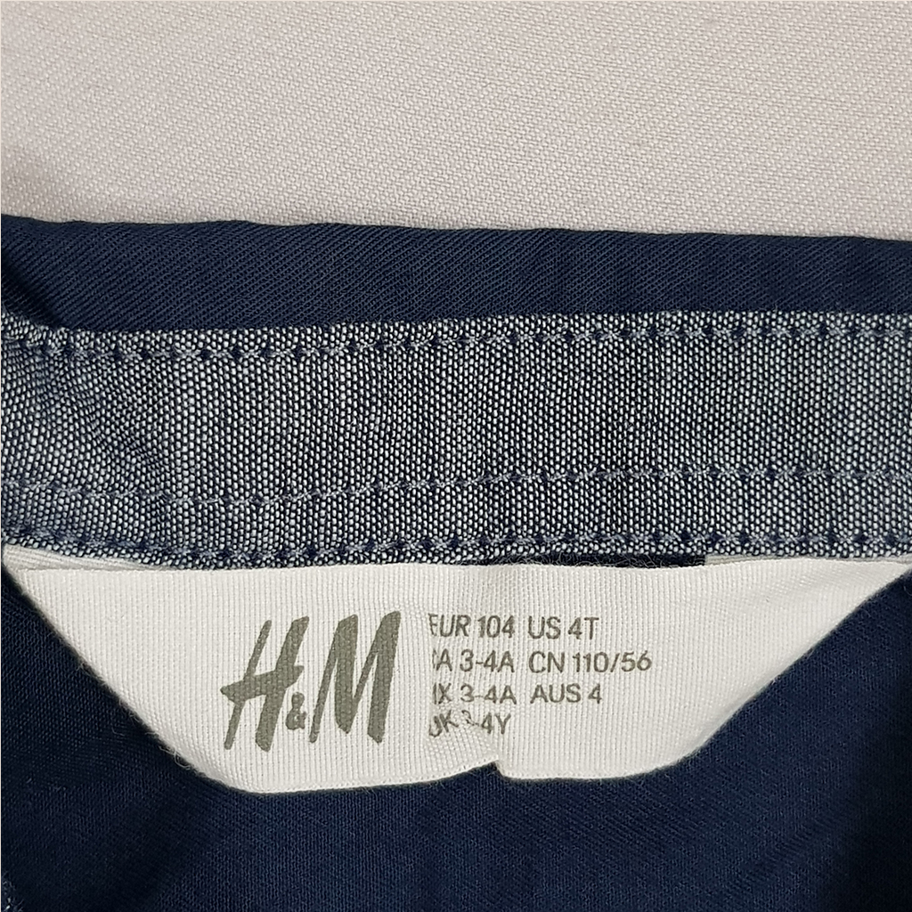 پیراهن پسرانه 24422 سایز 1.5 تا 14 سال مارک H&M