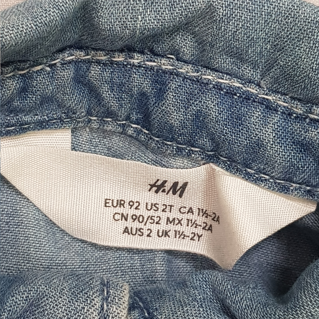 مانتو دخترانه 25262 سایز 1.5 تا 10 سال مارک H&M