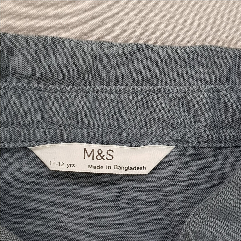 کت پیراهن جینز پسرانه 25966 سایز 6 تا 16 سال مارک M&S