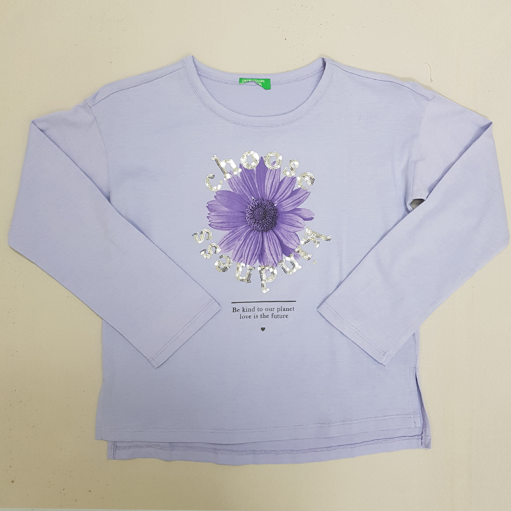 بلوز دخترانه 25988 سایز 6 تا 14 سال کد 1 مارک United color of benetton