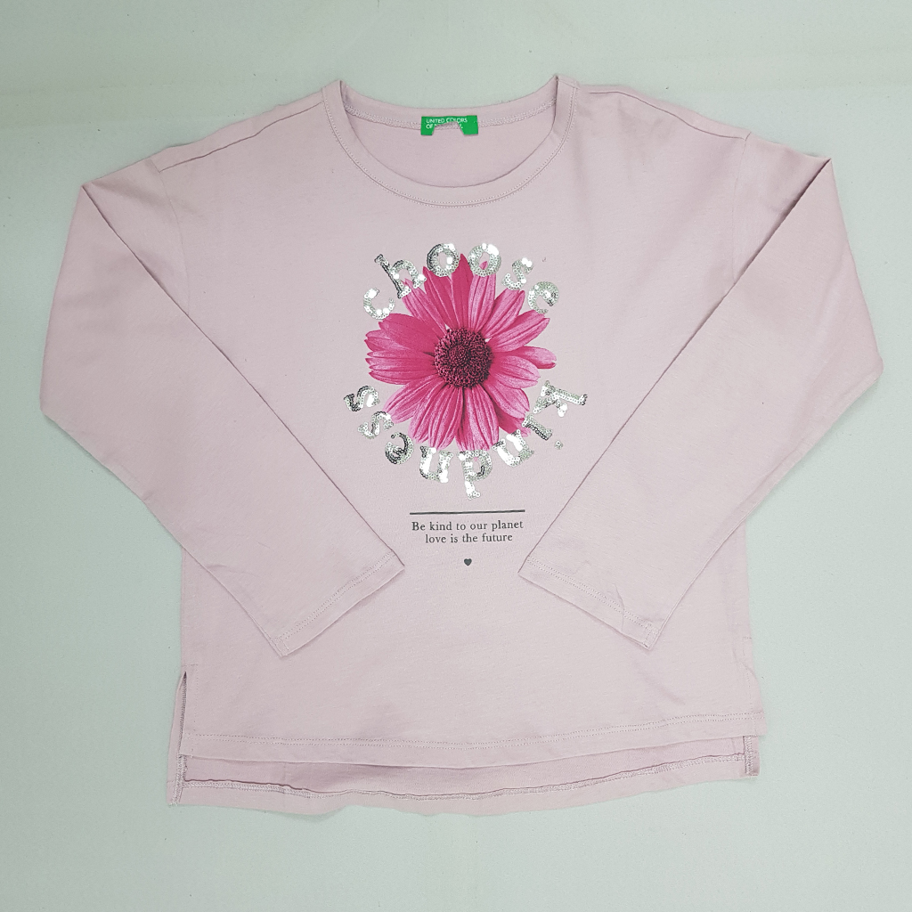 بلوز دخترانه 25988 سایز 6 تا 14 سال کد 1 مارک United color of benetton