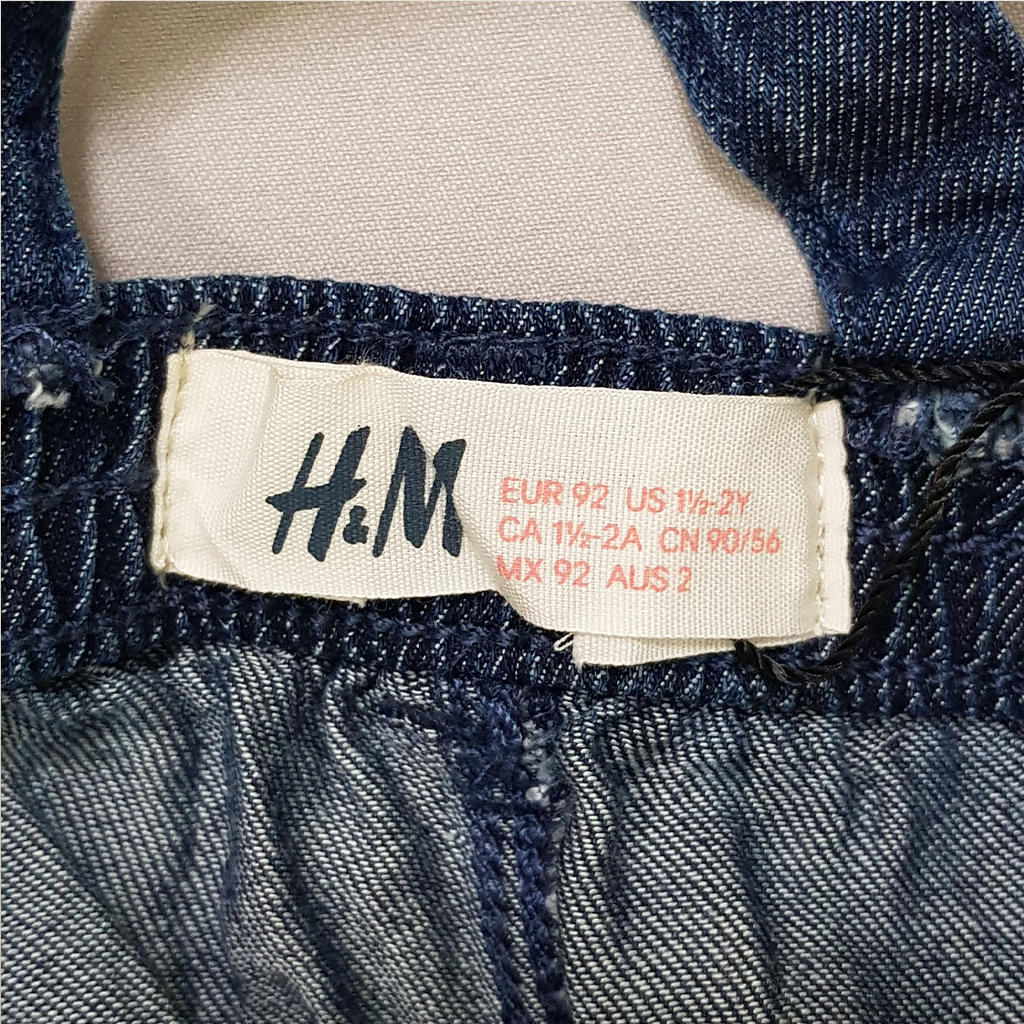 پیشبندار جینز دخترانه 23261 سایز 3 ماه تا 2 سال مارک H&M   *