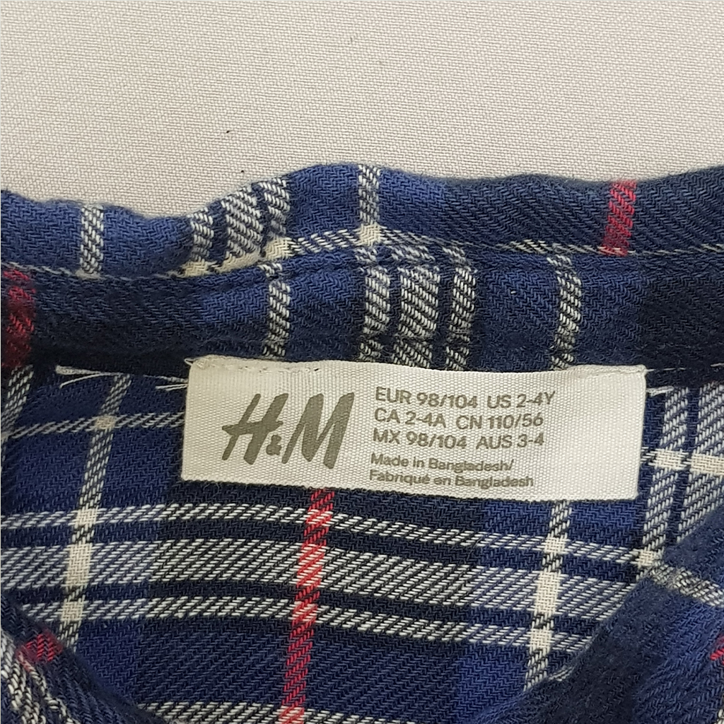 پیراهن پسرانه 26605 سایز 1.5 تا 10 سال مارک H&M