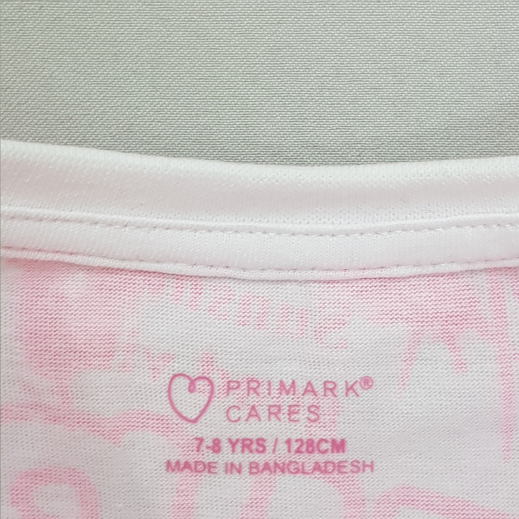 تی شرت دخترانه 26772 سایز 7 تا 15 سال مارک PRIMARK