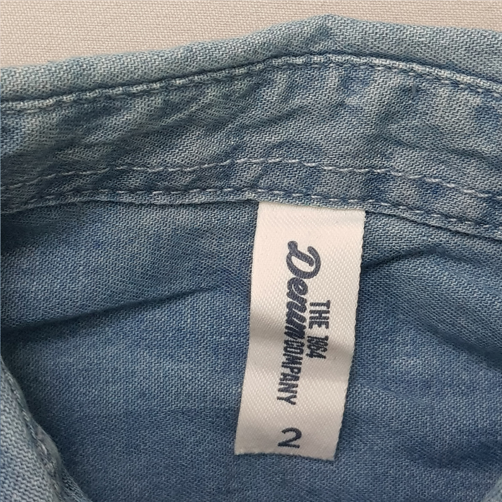 پیراهن جینز بچگانه 26862 سایز 1 تا 10 سال مارک DENIM