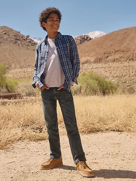 شلوار جینز پسرانه 27688 سایز 4 تا 11 سال مارک Wrangler