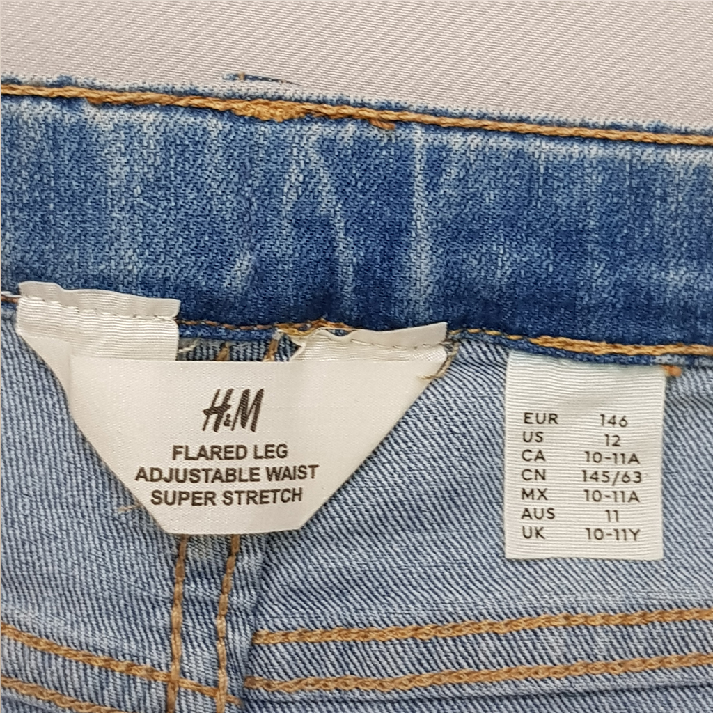 شلوار بوت کات دخترانه 27711 سایز 10 تا 15 سال مارک H&M   *