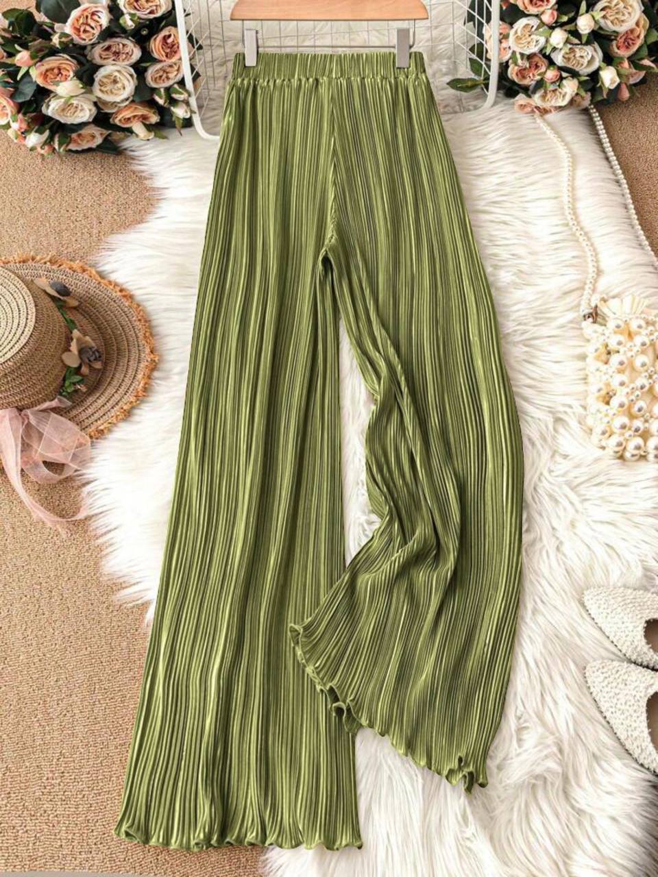 شلوار پلیسه زنانه مارک SHEIN کد 417334